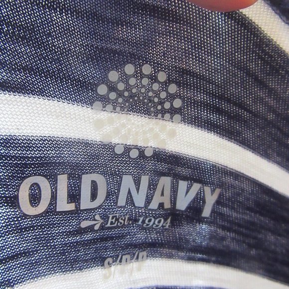 NWOT Navy and White Stripe Long Sleeve TShirt with Sequins Size S Old Navy - Picture 8 of 10